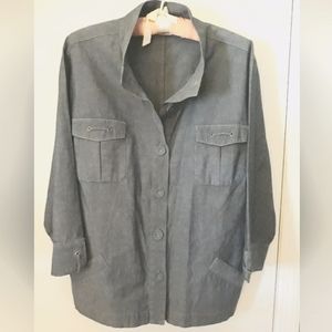 Chico's Lightweight Denim waist length Size 3 Jacket